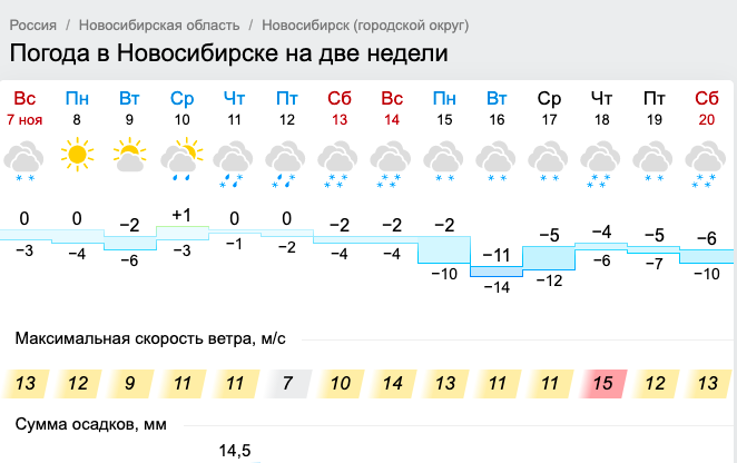 Фото В Новосибирске ожидается потепление до +4 и снегопад на следующей неделе 3
